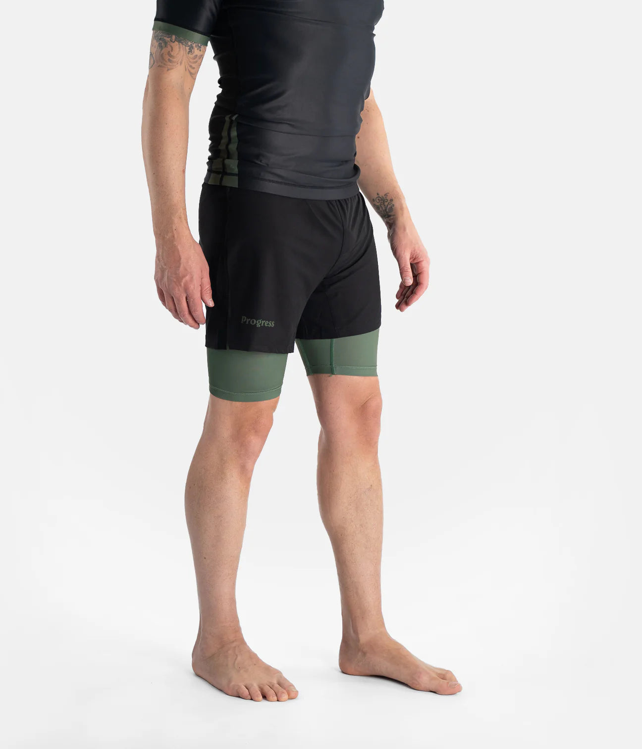 PROGRESS ACADEMY+ HYBRID SHORTS BLACK
