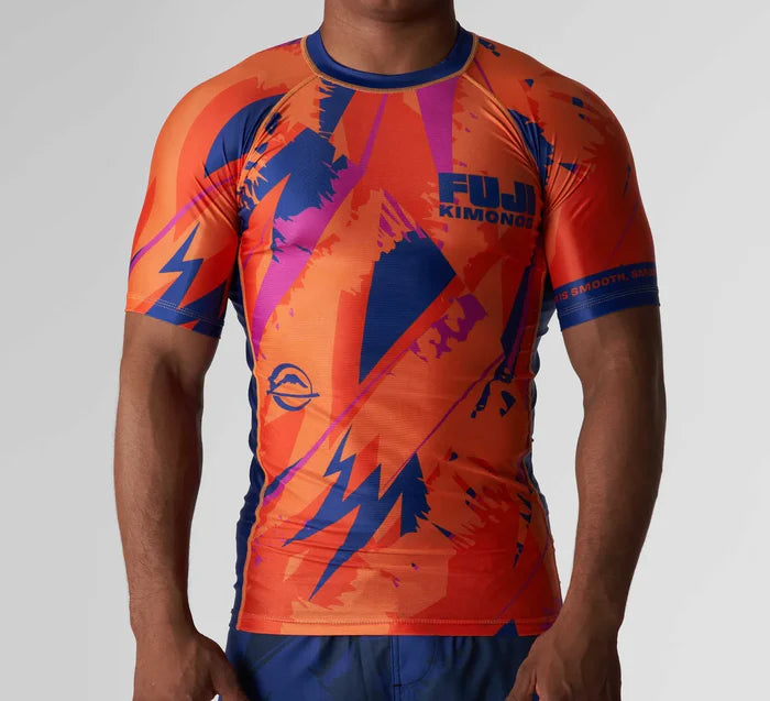 FUJI SPORTS HANZO FLEX LITE RASHGUARD ORANGE