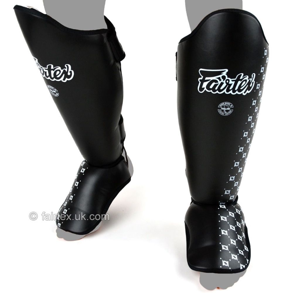 FAIRTEX MUAY THAI SHIN PADS BLACK