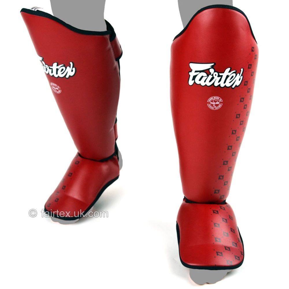 FAIRTEX MUAY THAI SHIN PADS RED