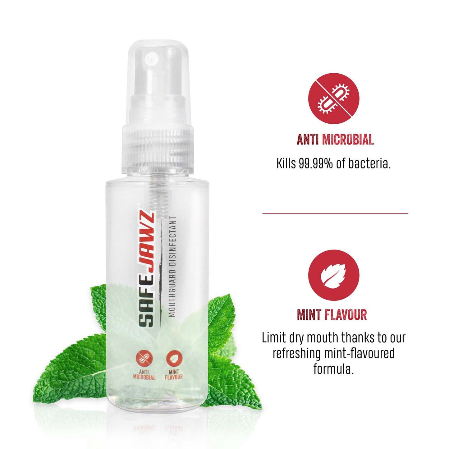 SAFEJAWZ MOUTHGUARD DISINFECTANT SPRAY