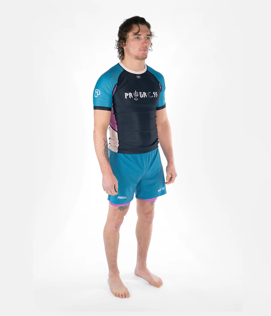 PROGRESS OCCULT RASHGUARD BLUE
