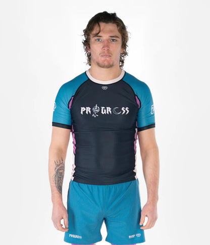 PROGRESS OCCULT RASHGUARD BLUE