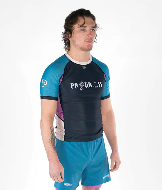 PROGRESS OCCULT RASHGUARD BLUE