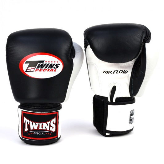 TWINS BGVLA2-2T AIR FLOW BOXING GLOVES BLACK/WHITE/RED