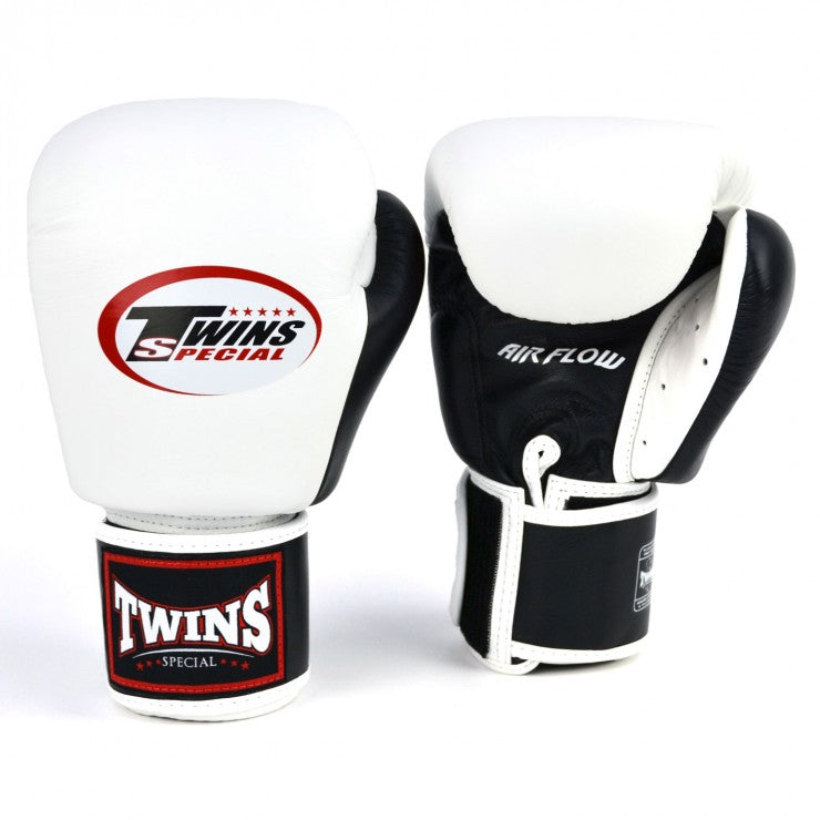 TWINS BGVLA2-2T AIR FLOW BOXING GLOVES WHITE/BLACK/RED