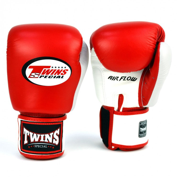 TWINS BGVLA2-2T AIR FLOW BOXING GLOVES RED/WHITE/BLACK