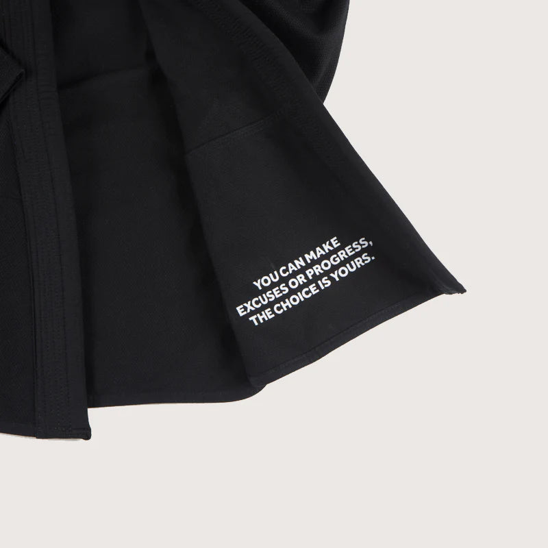 PROGRESS ACADEMY GI(WITH FREE WHITE BELT) BLACK