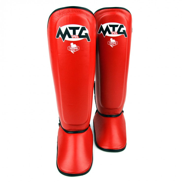 SF1 MTG PRO LEATHER SHIN PADS RED
